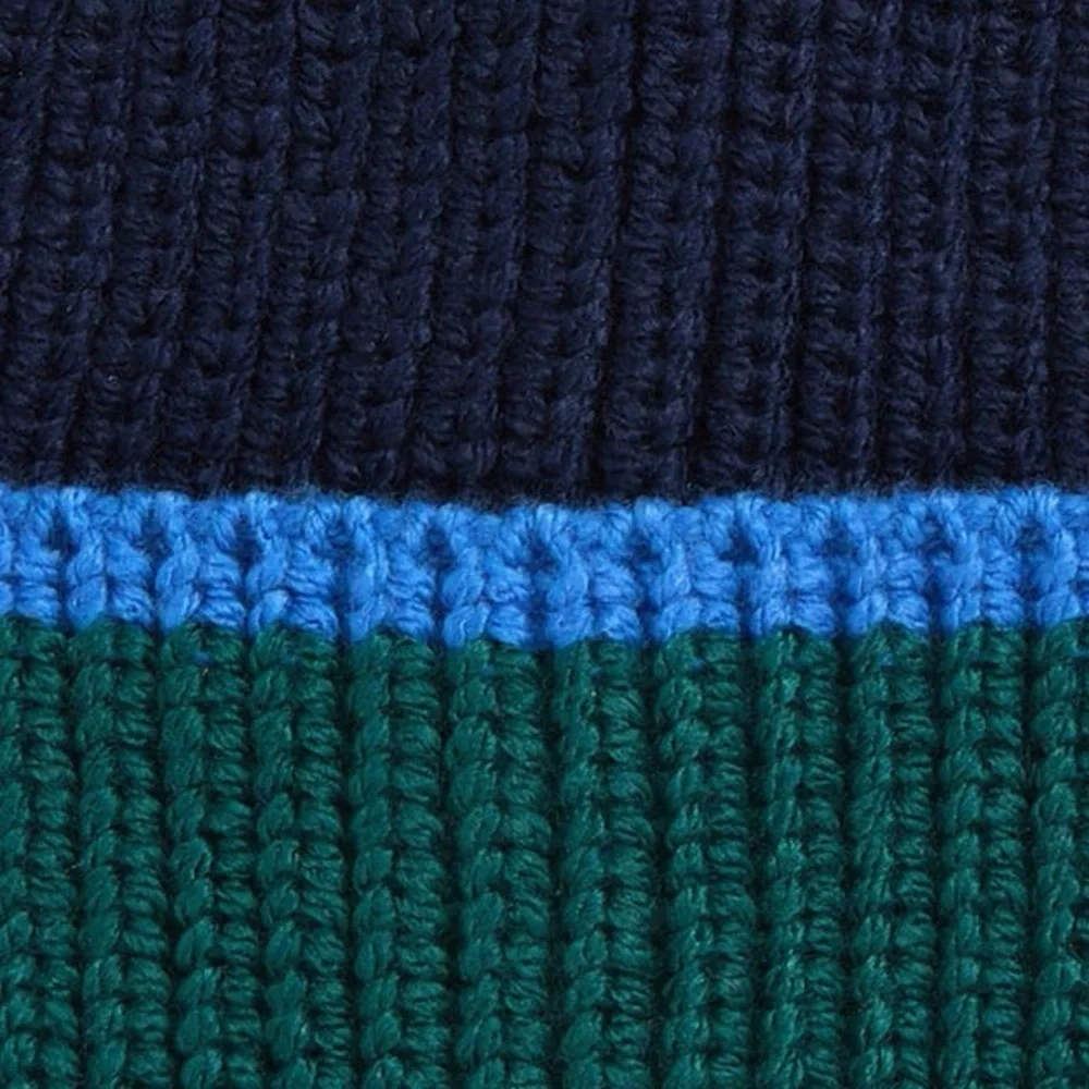 Vineyard Vines Color Block Blue Green Kids Beanie OS